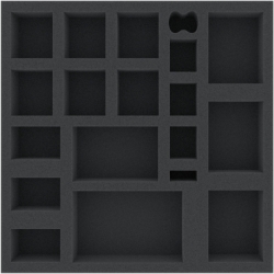 ASMECD040BO 247 mm x 247 mm x 40 mm foam tray for board game boxes
