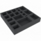 ASMECD040BO 247 mm x 247 mm x 40 mm foam tray for board game boxes
