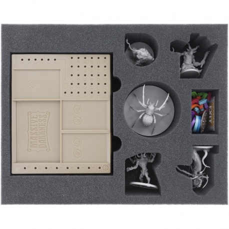 FSLE055BO 55 mm full-size foam tray for Massive Darkness Dashboards