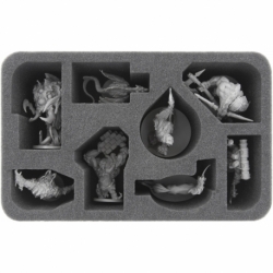HSLA075BO 75 mm half-size foam tray with 8 compartments for Massive Darkness - Monster