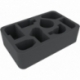 HSLA075BO 75 mm half-size foam tray with 8 compartments for Massive Darkness - Monster