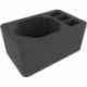 HSMERT120BO 120 mm Half-Size foam tray with 4 compartments