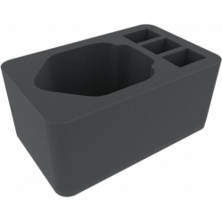 HSMERT120BO 120 mm Half-Size foam tray with 4 compartments