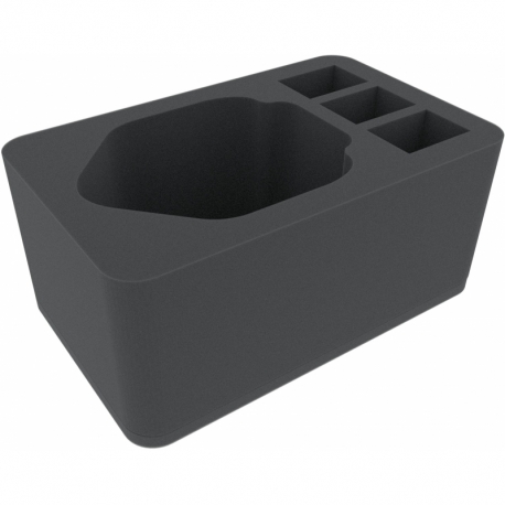 HSMERT120BO 120 mm Half-Size foam tray with 4 compartments