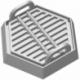 Feldherr hexagonal plastic base for board games / tabletops - 35 mm x 30 mm x 14 mm