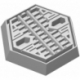 Feldherr hexagonal plastic base for board games / tabletops - 35 mm x 30 mm x 6 mm