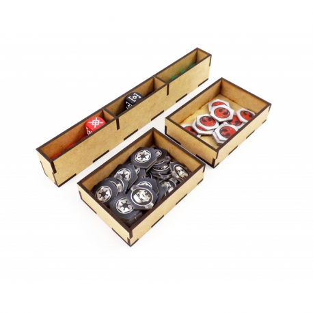 Organizador del juego de mesa para la Guerra de las Galaxias: Rebelión y expansión Auge del Imperio