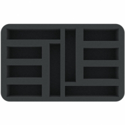 HSMFAE050BO 50 mm Half-Size foam tray with 10 compartments