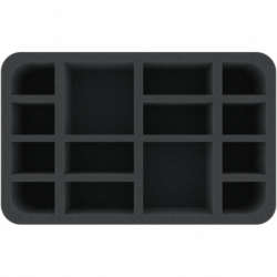 HSMEDJ070BO foam tray with 14 compartments