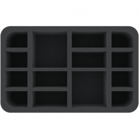 HSMEDJ070BO foam tray with 14 compartments
