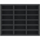 FSMEKT050BO 50 mm Full-Size foam tray with 18 compartments