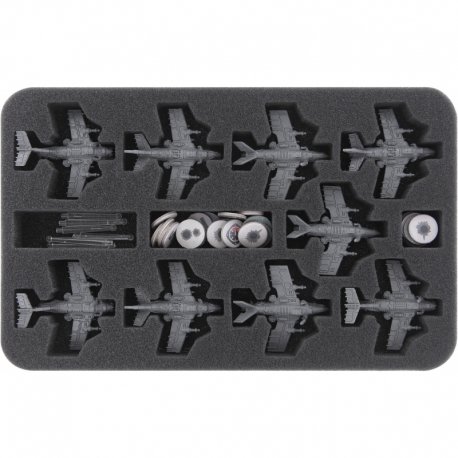 HSMERF030BO Feldherr foam tray for Aeronautica Imperialis: Ork Air Waaagh! - Dakkajets