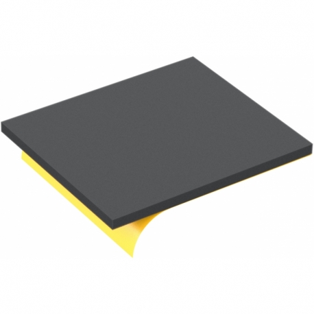 200 mm x 170 mm x 10 mm foam topper / bottom / layer - self-adhesive