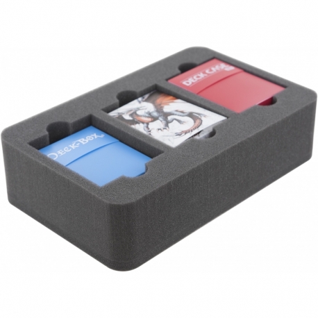 HSJM070BO 70 mm Half-Size foam tray with 3 compartments