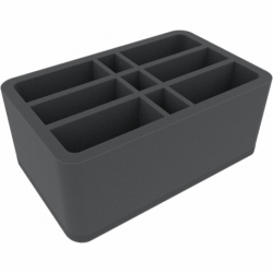 HSBI110BO 110 mm Half-Size foam tray with 9 compartments