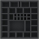 BSMEAF050BO 290 mm x 290 mm x 50 mm foam tray for board games - 34 compartments