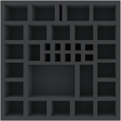 BSMEAF050BO 290 mm x 290 mm x 50 mm foam tray for board games - 34 compartments