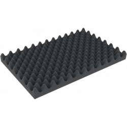 CGNP020 520 mm x 320 mm x 20 mm Convoluted foam