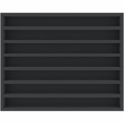 FSMELK035BO 35 mm Full-Size foam tray with 7 compartments