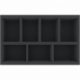 DSMEOD100BO 100 mm Double-Size foam tray with 7 compartments