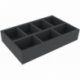 DSMEOD100BO 100 mm Double-Size foam tray with 7 compartments