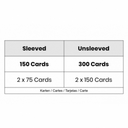 Feldherr Tarjetero para tarjetas de juego en Oversize 79 x 120 mm - 300 tarjetas - 2 bandejas