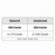 Feldherr Card Holder for game cards in Mini European Board Game Size - 600 cards - 4 trays