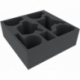 AGKA100BO 100 mm foam tray with 9 compartments for Dark Souls - The Board Game - bosses