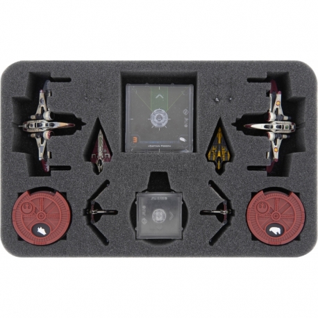 HSMEMV040BO foam tray for Star Wars X-Wing: ARC-170 + Delta-7 Aethersprite + V-19 Torrent