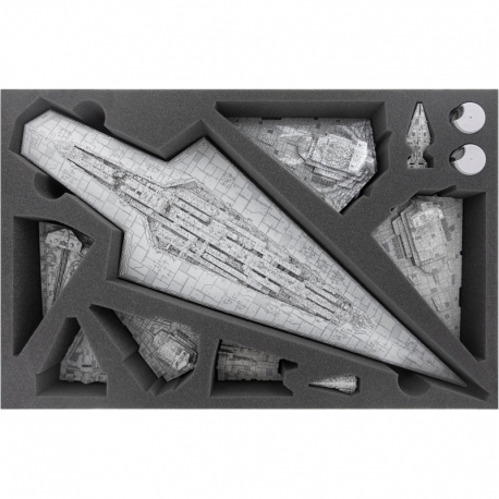 DMMEQA070BO Bandeja de espuma Feldherr para Star Wars Armada: Super Star Destroyer + Imperial Fleet