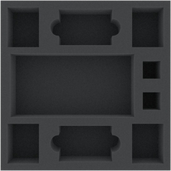 ASJA050BO 247 mm x 247 mm x 50 mm foam tray for board game boxes