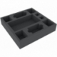 ASJA050BO 247 mm x 247 mm x 50 mm foam tray for board game boxes