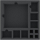 AFJB050BO 285 mm x 285 mm x 50 mm foam tray for board game boxes