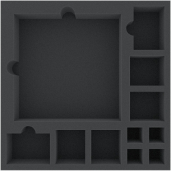 AFJB050BO 285 mm x 285 mm x 50 mm foam tray for board game boxes