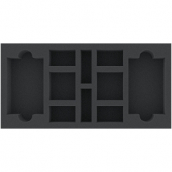 BEMEXO040BO 285 mm x 142 mm x 40 mm foam tray for board games with 14 compartments