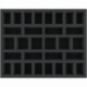 FSFJ055BO 55 mm full-size foam tray with 30 compartments