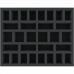 FSFJ055BO 55 mm full-size foam tray with 30 compartments