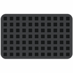 HSLN025BO 25 mm Half-Size foam tray with 77 compartments