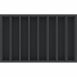 DSMELR050BO 50 mm Double-Size foam tray with 8 compartments