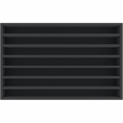 DSMELU065BO 65 mm Double-Size foam tray with 7 compartments