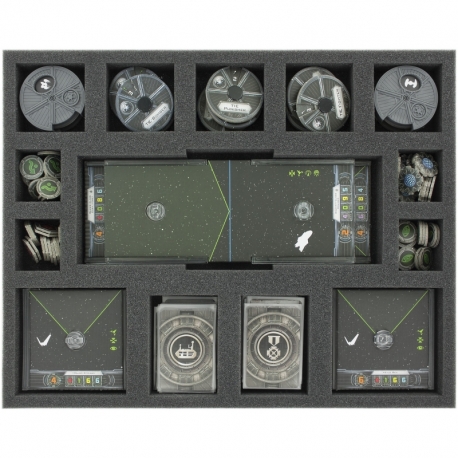 FSJV035BO 35 mm full-size Foam Tray for Star Wars X-WING accessories