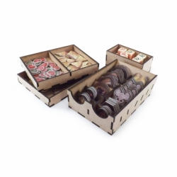 Organizador de juegos de mesa para ratones y místicos y la expansión Heart of Glorm