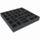 CNMEIA045BO 345 mm x 345 mm x 45 mm foam tray for board games - 35 compartments