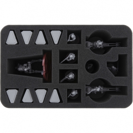 HSMEED080BO foam tray for Star Wars Legion 1 x AT-RT and 2 x 74-Z Speeder Bikes