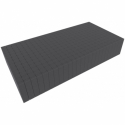 500 mm x 250 mm x 90 mm - Raster 20 mm - Pick and Pluck / Pre-Cubed foam tray