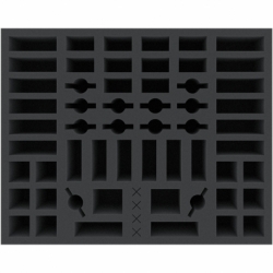 FSMEXT075BO 75 mm Full-Size foam tray with 56 compartments