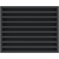 FSMELJ040BO 40 mm Full-Size foam tray with 9 compartments