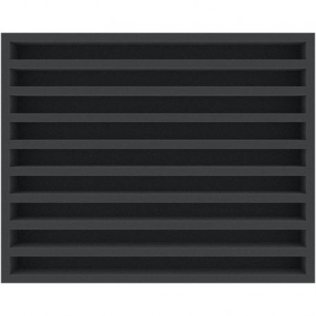 FSMELJ040BO 40 mm Full-Size foam tray with 9 compartments