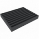 FSMELJ040BO 40 mm Full-Size foam tray with 9 compartments