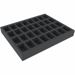 FSMEDS040BO 40 mm Full-Size foam tray with 32 compartments